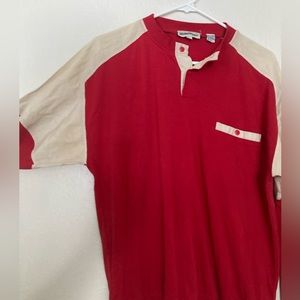 Members Only Red and White Vintage Sweater -M/L- very SOFT